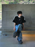 Reverse Cargo Denim Pants (denim&nylon)