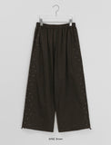 [BAONHAUS] Hokyo Star Color Matching Banding Wide Pants