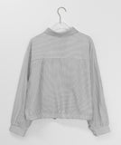 Mesho String Check Crop Shirt