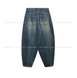 Kenta rivet pintuck balloon denim pants