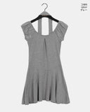 [Scarf/Belt] Cursed Puff Layered Mini One Piece Set
