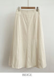 Jehenre Cut Flare A-Line Long Skirt