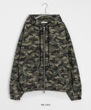 [unisex] Nehiko two-way work hood zip-up jumper