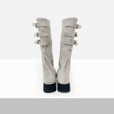Turi Layered Buckle Platform Boots