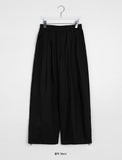 [unisex] Hano banding key ring cut wide cotton pants