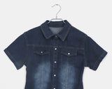 Rad slim fit pocket washed denim shirt