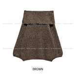 [wool40%] Poly mohair balloon off-shoulder knit