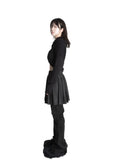 STRIPE PINTUCK PLEATS MINI SK