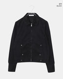 [MADE] Bader Eyelet Cut Collar Washed Cotton Jacket