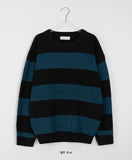 [unisex] Sunoi Stripe Over Knit