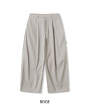Chid pin tuck wide slacks