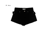 Ferro Studded Eyelet Belted Shorts