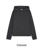 Cana Pigment Henley Neck Hoodie