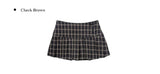 I'm Button Check Mini Skirt