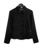 New New Frill See-Through Shirt