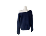 Lekin Color Matching One-Shoulder Knit