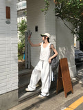 PUNCHING LACE SLEEVELESS BL