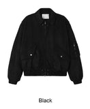 Rica Suede Quilted Flight Jumper