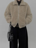 Nop Two-Way Quilting Fur Blouson