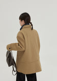 [BAONHAUS] Sennen Frill Collar Single Coat