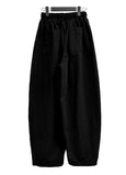 Maxi wide washed pants