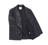 Kates leather over blazer