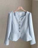 Anibelle Heartneck Tweed Peplum Jacket
