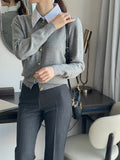 Ebon Shirt Layered Cardigan