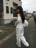 Kudo Button Hood See-Through Long Sleeve Cardigan