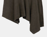 [Belt SET] Lore Washed Unbalance Midi Skirt