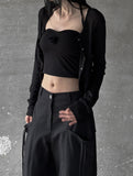Silket See-Through Snap Cardigan