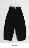 Gyuni Shirring Pocket Balloon Wide Cotton Pants