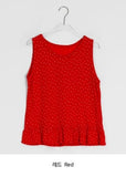 [BAONHAUS] Koinen Flower Frill Layered Sleeveless