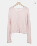 Poda See-through Ribbed Cardigan