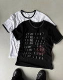 Crop Muscle Fit Ringer Archive T-shirt