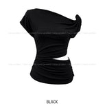 Heer Cutout Off-Shoulder Short Sleeve