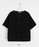 Bakoy fleece short sleeve cardigan