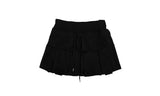 [3pc set] Raeun Sleeveless Hood Zip-up Pleats Skirt Set