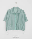 Meato Pocket String Short Sleeve Wind Jumper