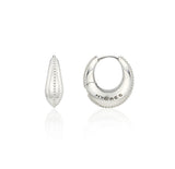 Champagne Moon Silver Gout Glint Earrings S