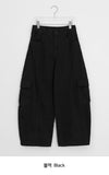Yanbs Cargo Brushed Curved Wide Pants
