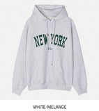 New York Embroidered Overfit Hoodie