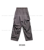 Fog Pigment Track Parachute Nylon Pants