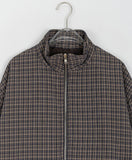 [BAONHAUS] Lincho check zip-up jumper