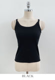Luyou Basic Ribbed Round Sleeveless