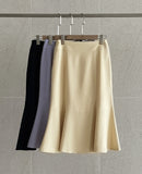 Deuelrin Mermaid Slit Skirt