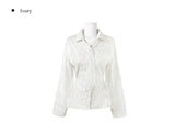 Oke Stripe Tie Shirt Blouse