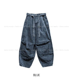 East Belted Denim Jacket Pants Set