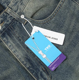 Nyujin wide cargo pocket denim pants