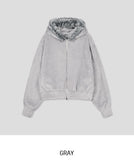 Fame Fleece Raccoon Fur Hooded Zip-Up